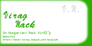 virag mack business card